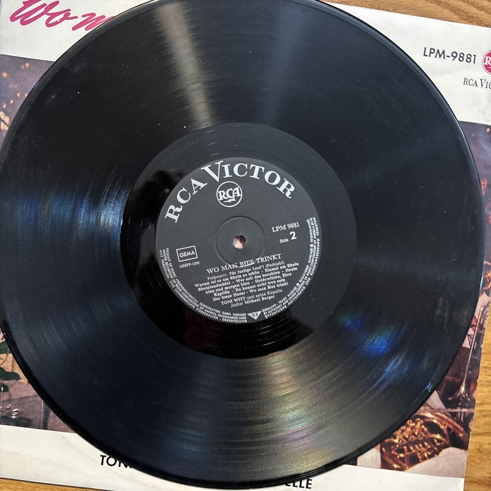 Toni Witt und Seine Kapelle Wo Man Bier Trinkt LPM 9881 German Polka LP Vinyl - Picture 4 of 7